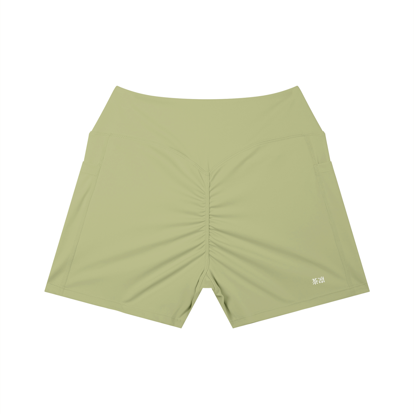 Cha shorts 茶— High Rise Pocket Yoga Shorts