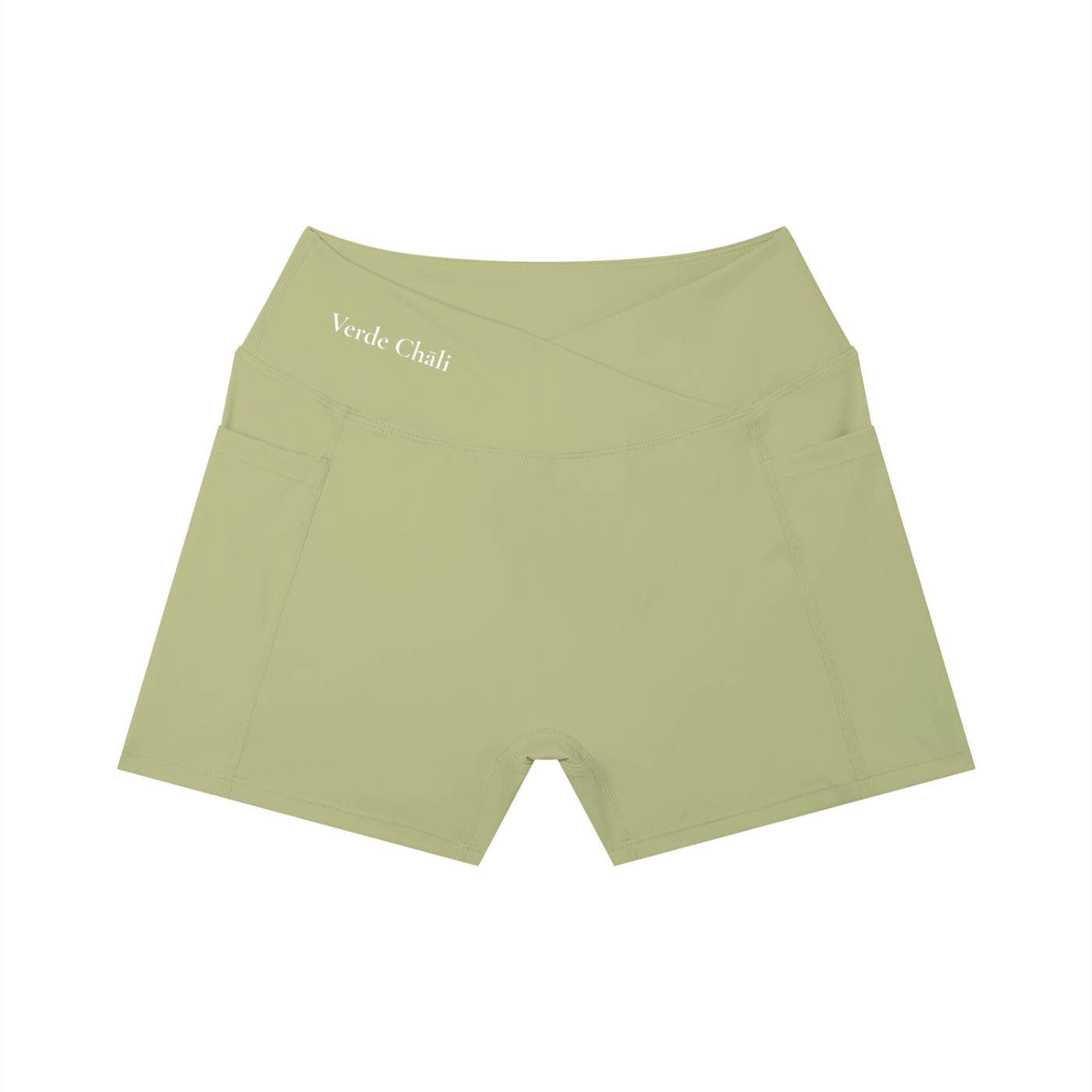 Cha shorts 茶— High Rise Pocket Yoga Shorts